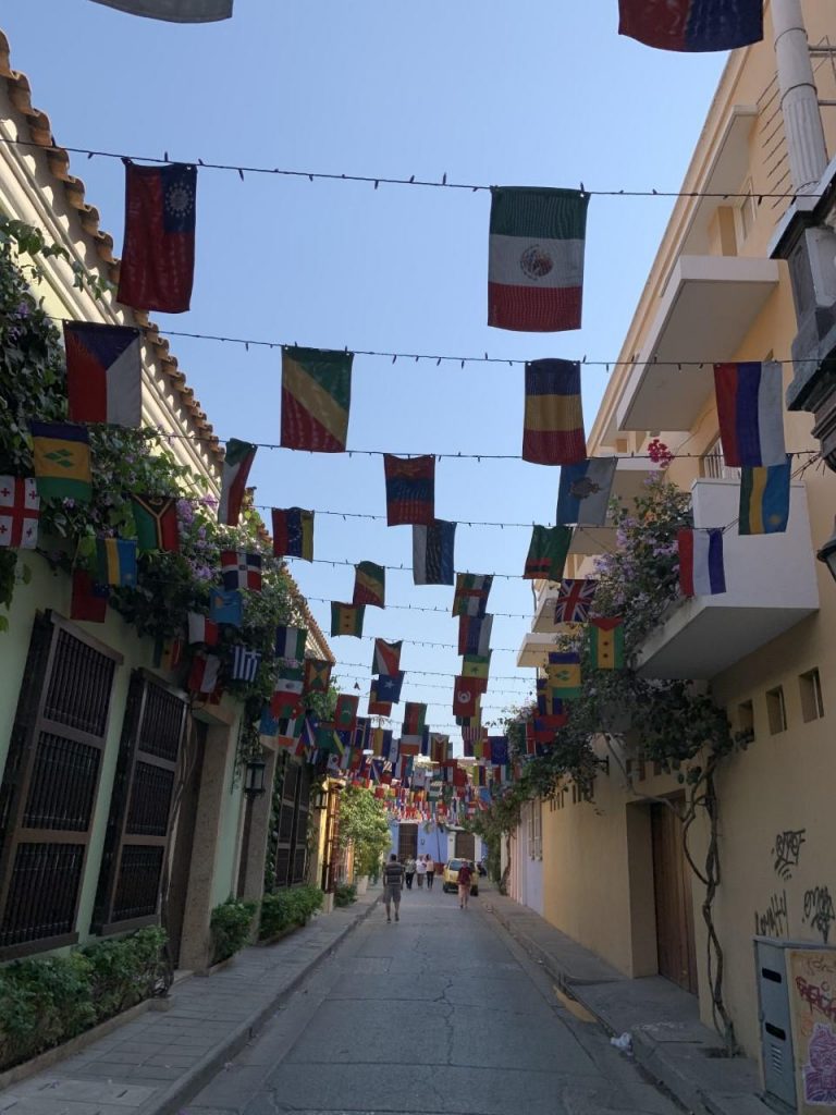 Ruas Dcidade Murada Cartagena Colombia