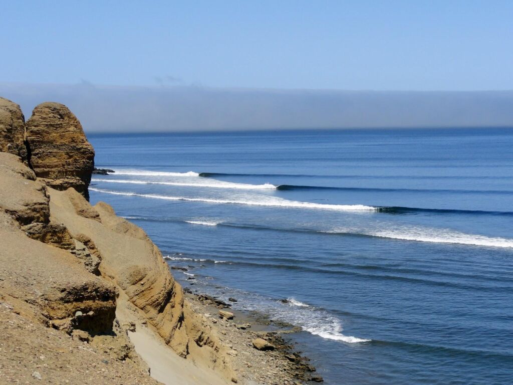 Praia De Chicama Do Peru